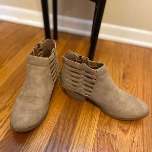 Nude Caged Booties